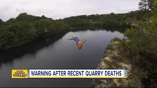 Deputies warn of dangers after teen dies after cliff diving into quarry
