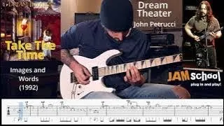 Dream Theater Take The Time John Petrucci Guitar Solo (With TAB)