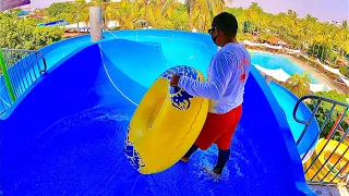 Blue Raft Water Slide at El Rollo Parque Acuático