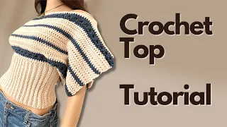 How to Crochet an Easy Off the Shoulder Top - The Quick and Easy Way