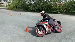 Gymkhana GP stage 4 / Вергазов Матвей KTM  RC 390 / heat 1