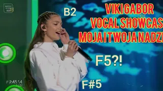 Viki Gabor-Moja i twoja nadzieja[B2-F5-F#5] Vocal showcase / high notes