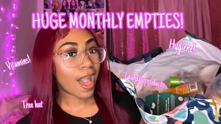 *HUGE* MONTHLY EMPTIES! (HYGIENE, MAKEUP, LAUNDRY PRODUCTS & MORE!)