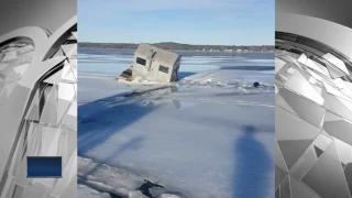 Truck Falls through Ice