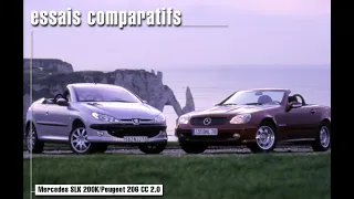 Mercedes SLK 200K vs Peugeot 206 CC 2.0