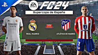 EA FC24 - Real Madrid vs Atlético Madrid | PS5™ [4K 60] Gameplay | Supercopa de España | Semi Final