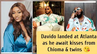 Davido landed at Atlanta as he await kisses from Chioma & Twins 😘