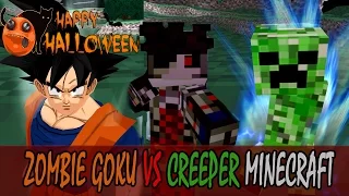 Zombie Goku vs Creeper Minecraft | Halloween Special Minecraft DBZ | DBZ Tenkaichi 3 (MOD)