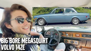 🇸🇪 Driving a 1971 MEGASQUIRT Big Bore B20 Volvo 142 Rocket! 🚀