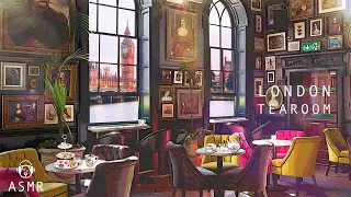 London Tea Room Cafe Ambience - English Tearoom, Coffee Shop Sounds & Relaxing Jazz Music