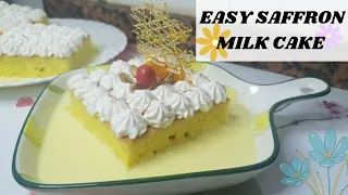 EASY SAFFRON MILK CAKE RECIPE l Super Chilled & Super Tasty l Dessert