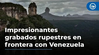 Los enormes e impresionantes grabados rupestres en la frontera con Venezuela