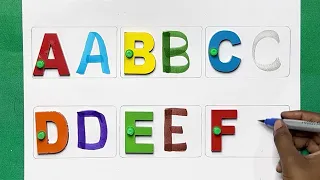 A for Apple,B for Ball, Alphabets, छोटे बच्चों की पढ़ाई,#toddlers #kidssong #abcdsongs #learncolors