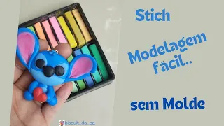 modelagem Manual || STICH em biscuit || passo a passo #aulas #diy  #stich