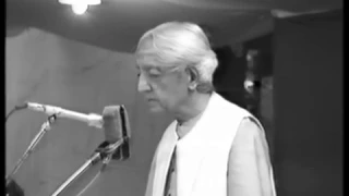 J. Krishnamurti - Bombay (Mumbai) 1985 - Public Talk 4 - Is there a meditation that...