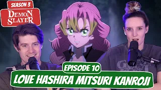 MITSURI GOES OFF! | Demon Slayer Season 3 Newlyweds Reaction | Ep 10, “Love Hashira Mitsuri Kanroji”