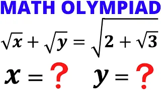 Olympiad Mathematics | Learn how to solve the Radical Equation for X and Y | Math Olympiad Training