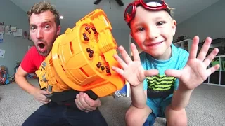 Father & Son Get 30 DART NERF BLASTER! / SO Gigantic!