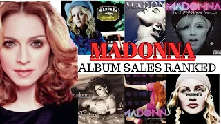 MADONNA  ALBUM SALES  ranked #madonna #hollywood #famous