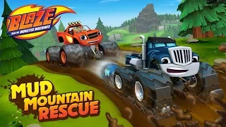 ВСПЫШ и Чудо МАШИНКИ. Игра Спасение с Грязевой Горы/Blaze Mud Mountain Rescue