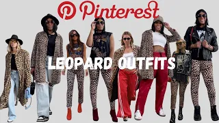 How To Style Leopard | Recreating Pinterest Outfits | Styling Thrifted Clothes