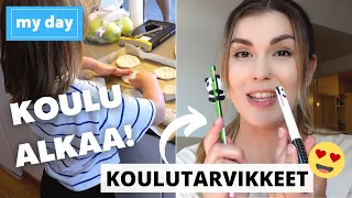 MY DAY: EKALUOKKA ALKAA! Valmistaudutaan koulua varten😍