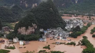 Cities underwater today as floods hit Guangxi, China 🇨🇳 June 12 2022 广西 洪水