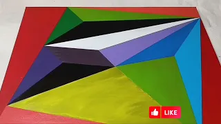 Colorful geometric painting # 50