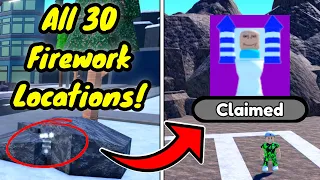 All 30 FIREWORK LOCATIONS in UNDER 10 Minutes!! (Toilet Tower Defense)