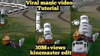 3 September 2020 MX TakaTak newtrend! funny train vfx video! viral magic video! kinemaster tutorial