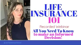 Life Insurance 101  webinar presented by Diana Polyakov Insurance Agent at Insurance Center Helpline