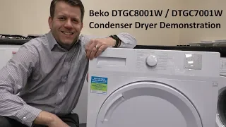 Beko DTGC8001W & DTGC7001W Condenser Dryer Demo