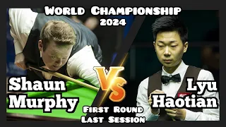 Shaun Murphy vs Lyu Haotian - World Championship Snooker 2024 - First Round - Last Session Live