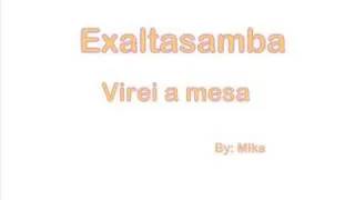 Exaltasamba - Virei a mesa  DVD 2009 ensaio do exalta