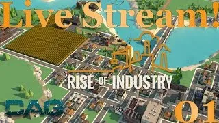 Rise of industry Alpha 6  ||  Live Stream!  ||  Lets play  ||  01