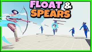 Float & Spears! Banshee & 4 Spear Thrower vs Every faction - TABS Gameplay Unit Creator Update