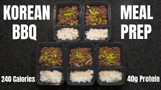 EASY MEAL PREP l Korean BBQ Recipe Low Calorie Meals