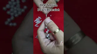 Stylish Pearl Design Wire Bracelet DIY Jewelry #diy #foryou #bracelet #pearl