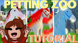 How to start a PETTING ZOO in WILD HORSE ISLANDS on ROBLOX