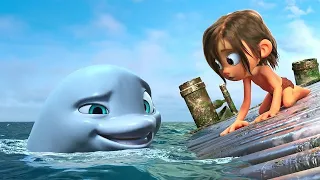 DOLPHIN finds a HUMAN BABY who fell from a PLANE and ADOPTS him as his SON - RECAP