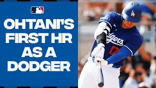 Shohei Ohtani HOMERS in his FIRST game as a Dodger!