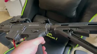 Як зняти приклад Magpul з труби або как снять приклад с трубы АР15