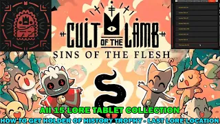 Cult of lamb sin of flesh DLC - All 15 lore locations & content - Holder of history trophy