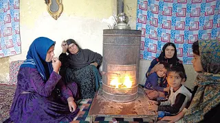 Installing the Wood-burning Stove in Countryside Cottage _ Village Lifestyle of Iran (2022)