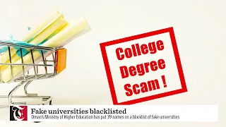 Fake universities blacklisted