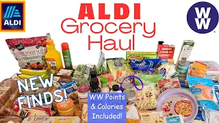 ALDI GROCERY HAUL - NEW FINDS 😃 WW POINTS & CALORIES INCLUDED! | ALSO SMALL WALMART & PUBLIX
