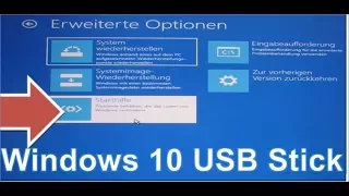 Windows 10 USB Boot Stick erstellen und System reparieren, USB BootStick Repairstick Betriebssystem