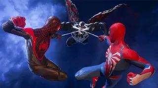 Marvel's Spider-Man 2 - Miles and Peter Vs Venom With Classic Suit