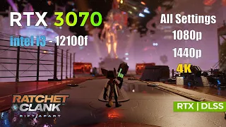 Ratchet & Clank Rift Apart - RTX 3070 + i3-12100f | 1080p, 1440p & 4k All Settings