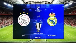 PES 2019 | AJAX vs REAL MADRID | UEFA Champions League - UCL | Gameplay PC